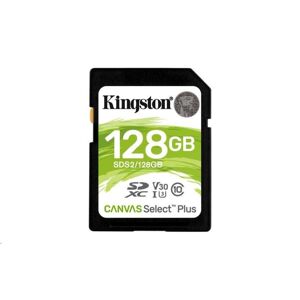 Kingston Canvas Select Plus SDXC 128GB Class 10 UHS-I (r100MB,w85MB) SDS2/128GB - Pamäťová karta SD