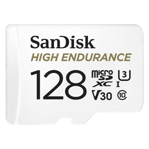 SanDisk High Endurance Video MicroSDXC 128GB Class 10 U3 V30 (r100/w40) 183567 - Pamäťová karta + adaptér