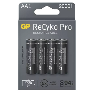 GP ReCyko Pro Professional HR6 (AA) 2000mAh 4ks B22204 - Nabíjacie batérie