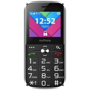 MyPhone HALO C čierny TELMYSHALOCBK - Mobilný telefón Senior s nabíjacím stojanom