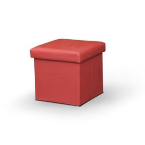 TELA NEW CERVENA 0000191888 - taburetka ekokoža červená 40x40x37cm
