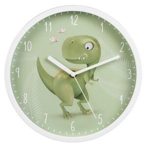 Hama 186427 - Happy Dino, detské nástenné hodiny, priemer 25 cm, tichý chod