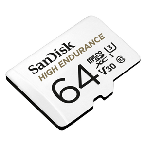 SanDisk High Endurance Video MicroSDXC 64GB Class 10 U3 V30 (r100/w40) 183566 - Pamäťová karta + adaptér