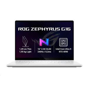 ASUS ROG ZEPHYRUS G16 GU605MY-NEBULA033W, Ultra 9  - 185H, 16.0˝ 2560x1600 WQXGA, RTX 4090/16GB, 32GB, SSD 2TB, W11Home