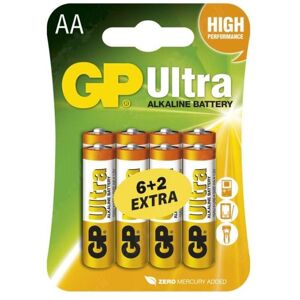 GP Ultra LR6 (AA) 6+2ks B19218 - Batérie alkalické