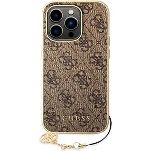 Guess 4G Charms Zadný Kryt na iPhone 14 Pro Brown