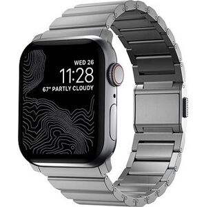 Nomad Titanium Band Silver Apple Watch 42/44/45/Ultra 49mm