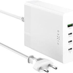 FIXED Charging Station s 3× USB-C a USB výstupom podpora PD 3.0 200 W biela