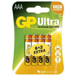 GP Ultra LR03 (AAA) 6+2ks B19118 - Batérie alkalické