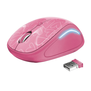 Trust Yvi FX pink 22336 - Wireless optická myš