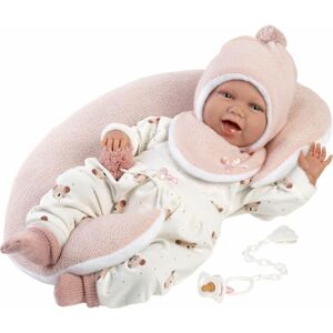 Llorens Llorens 74104 NEW BORN - realistická bábika bábätko so zvukmi a mäkkým látkovým telom - 42 MA4-74104