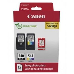 Canon PG-540 / CL-541 black+color + 50ks fotopapier 10x15cm GP-501 5225B013 - Náplne pre tlačiareň