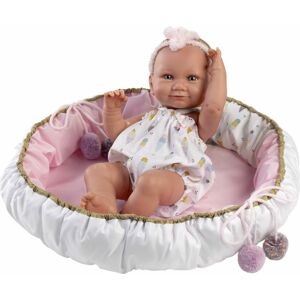Llorens Llorens 73806 NEW BORN dievčatko - realistická bábika bábätko s celovinylovým telom -40 cm MA4-73806