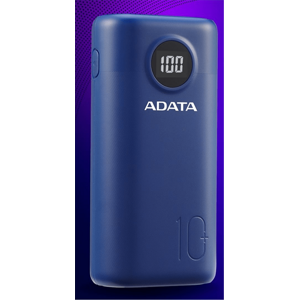 ADATA P10000QCD USB-C modrý AP10000QCD-DGT-CDB - Power bank 10000mAh