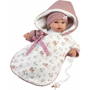 Llorens Llorens 63650 NEW BORN - realistická bábika bábätko so zvukmi a mäkkým látkovým telom - 36 MA4-63650